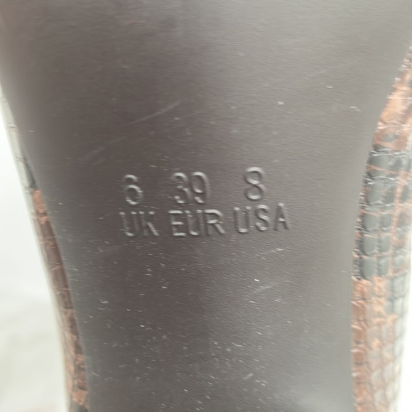 Primark Snakeskin Print Chunky/Block Heel Boots - Picture 12 of 12